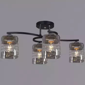 Потолочная люстра Reluce 99260-0.3-04 BK+CR