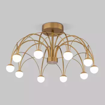 Потолочная светодиодная люстра Eurosvet Ragno 90031/10 LED золото