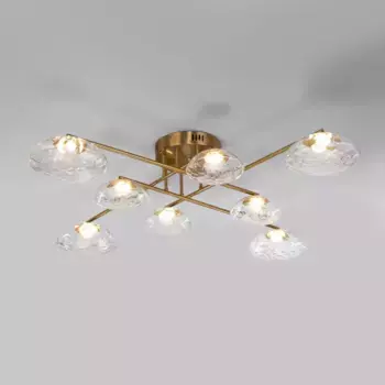 Потолочная светодиодная люстра Eurosvet Ripple 50389 LED латунь