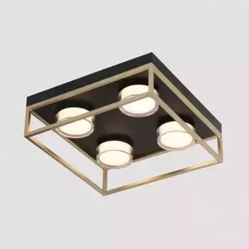 Потолочная светодиодная люстра iLedex Link 4778-37x37 MBK+SGD