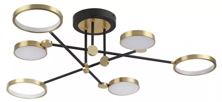 Потолочная светодиодная люстра Odeon Light Midcent Denzel 4320/60CL