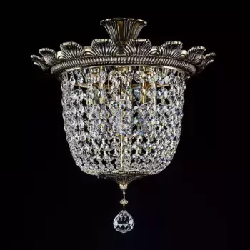 Потолочный светильник Artglass Artemis II. Brass Antique CE