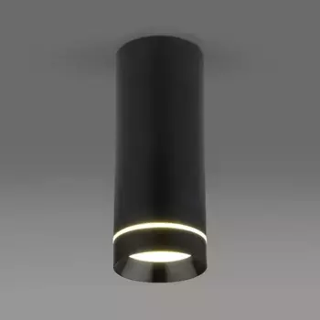 Потолочный светодиодный светильник Elektrostandard DLR022 12W 4200K черный матовый a037518