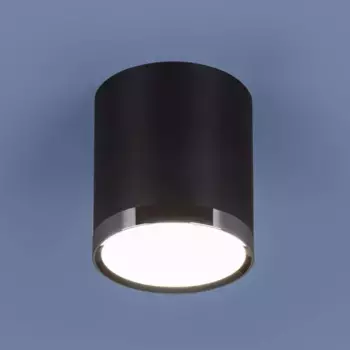 Потолочный светодиодный светильник Elektrostandard DLR024 6W 4200K черный матовый a039018