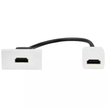 PRIMER РКМ-10-00-П Розетка HDMI M/M (1 модуль) белая IEK PR-KK40D-RH-0-1-K01
