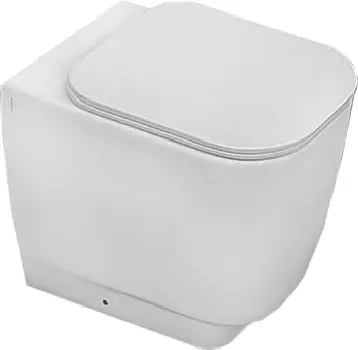 Унитаз приставной унитаз Hatria Fusion q без сиденья белый