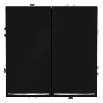 Проходной переключатель двухклавишный с подсветкой Voltum S70 VLS020408