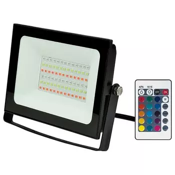 Прожектор светодиодный Uniel 30W ULF-F60-30W/RGB IP65 200-240В Black UL-00007122