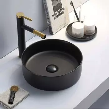 Раковина Comforty 9110 MB матовая черная