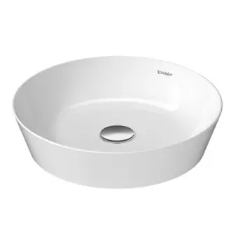Раковина, Duravit, Cape Cod, ширина, мм-430, глубина, мм-430, высота, мм-100, тип установки-накладной, отверстия для смесителя-отсутствуют, без декора, мате