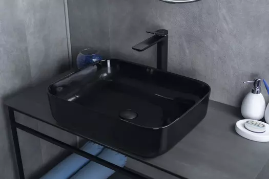 Накладная раковина Gid 50 BL1304 черная матовая