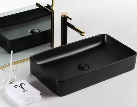 Накладная раковина Gid 60 Bm9396 черная матовая