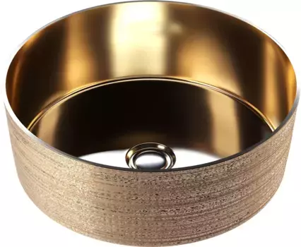 Накладная раковина Grossman GR-5010GG золото