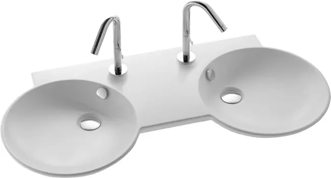 Раковина Jacob Delafon Spherik E4502 100 см двойная