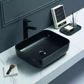 Накладная раковина Art&Max AM-78109-MB матовая черная