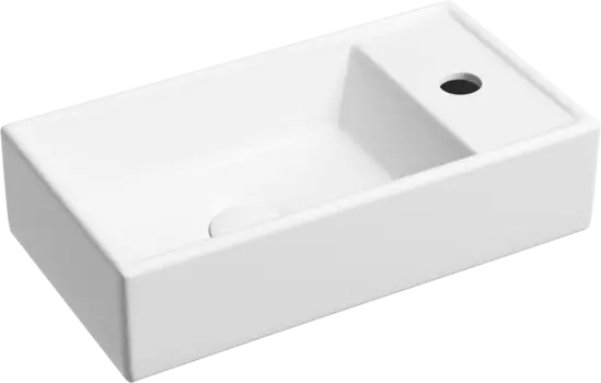 Раковина маленькая в туалет Ceramicanova Element CN6051LMW белый матовый