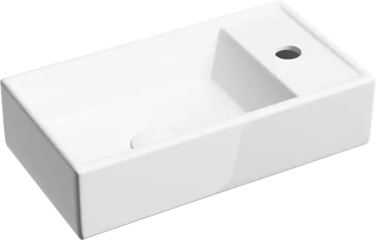 Раковина маленькая в туалет Ceramicanova Element CN6051L белый глянцевый