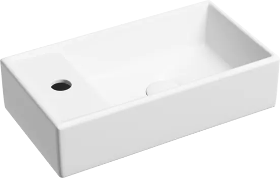 Раковина маленькая в туалет Ceramicanova Element CN6051RMW белый матовый