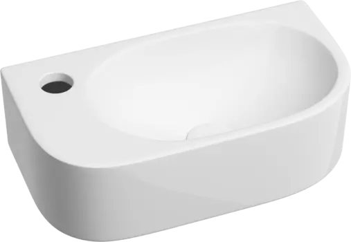 Раковина маленькая в туалет Ceramicanova Element CN6066R белый глянцевый