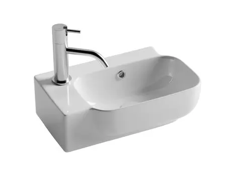 Раковина маленькая в туалет Ceramicanova Element CN6074R белый глянцевый