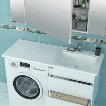 Раковина над стиральной машиной Санта 120 см (900105)