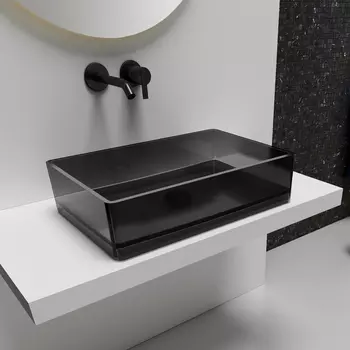 Накладная раковина Abber Kristall AT2803Onyx черная