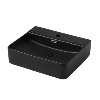 Накладная раковина Abber Rechteck AC2203MB матовая черная