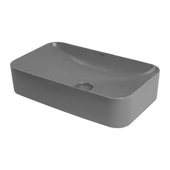 Накладная раковина Abber Rechteck AC2204MG матовая серая