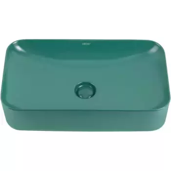 Накладная раковина Abber Rechteck AC2204MBG матовая зеленая