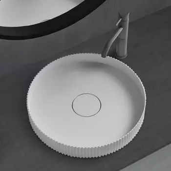 Накладная раковина Abber Stein AS2604 матовая белая