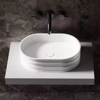 Накладная раковина Abber Stein AS2650 матовая белая