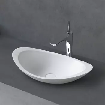 Накладная раковина Abber Stein AS2606 матовая белая