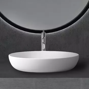 Накладная раковина Abber Stein AS2619 матовая белая