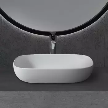 Накладная раковина Abber Stein AS2620 матовая белая