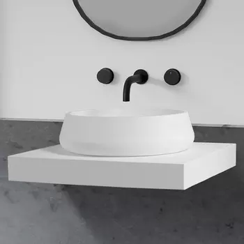 Накладная раковина Abber Stein AS2605 матовая белая