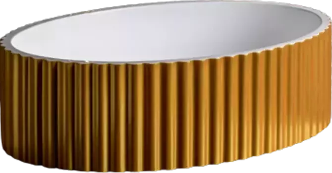 Накладная раковина Armadi Art Canale глянец, золото