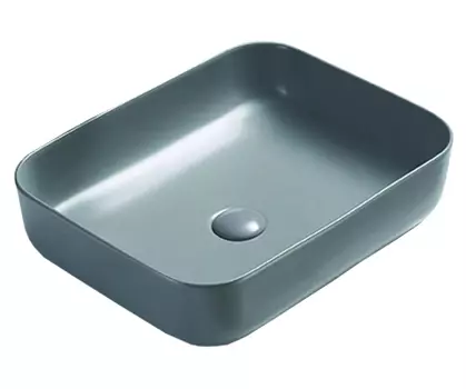 Раковина накладная Azario 50 см серый матовый (AZ-78109MH)