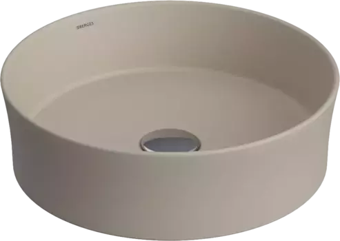 Раковина накладная Berges Ego SL 38х38 бежевый матовый, жасмин