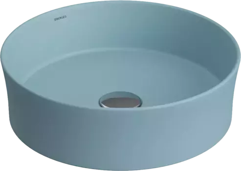 Раковина накладная Berges Ego SL 38х38 голубой матовый