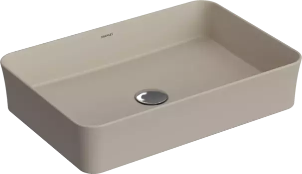 Раковина накладная Berges Ego SL 55x38 181079 бежевый матовый, жасмин