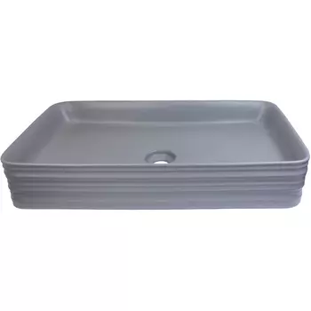 Раковина накладная Bronze de Luxe Trend 66.5х38 серый матовый