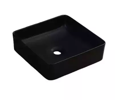Раковина накладная Ceramalux 36.5х36.5 1305-1MB черный матовый