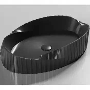 Раковина накладная CeramaLux 60х38.5 78750MB черный матовый