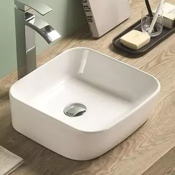 Раковина накладная Ceramalux N 35 белый (78495)