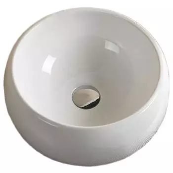 Раковина накладная CeramaLux 40х40 белый