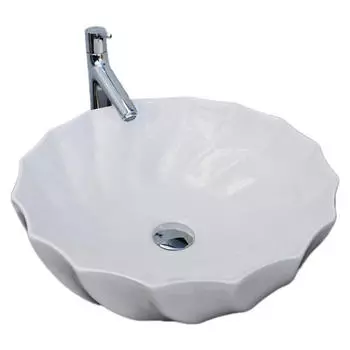 Раковина накладная CeramaLux 45х45 белый