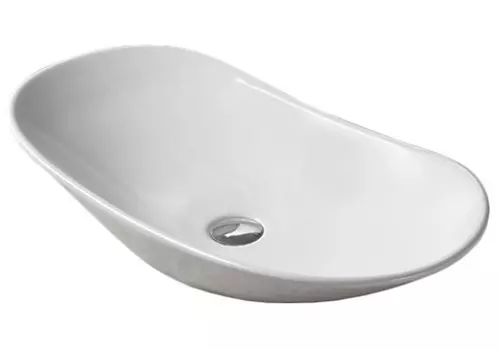 Раковина накладная CeramaLux 61.5х36 белый матовый