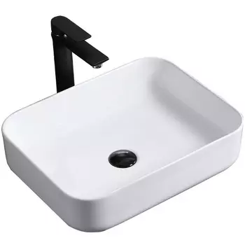 Раковина накладная Ceramalux 50х38.5 белый