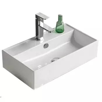 Раковина накладная Ceramalux 55х31.5 белый