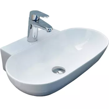 Раковина накладная Ceramalux 57х40 белый